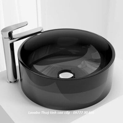 Lavabo thuỷ tinh cao cấp màu tím