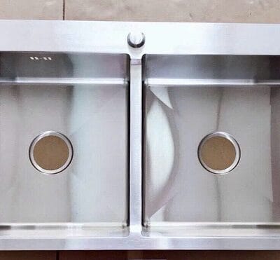 Chậu rửa 2 hố inox 201