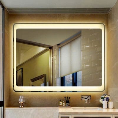 Gương soi đèn led bo viền