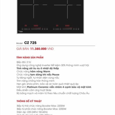 Bếp từ Canzy CZ725