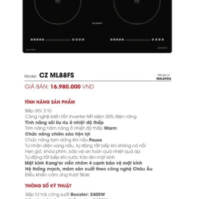 Bếp từ Canzy CZ725