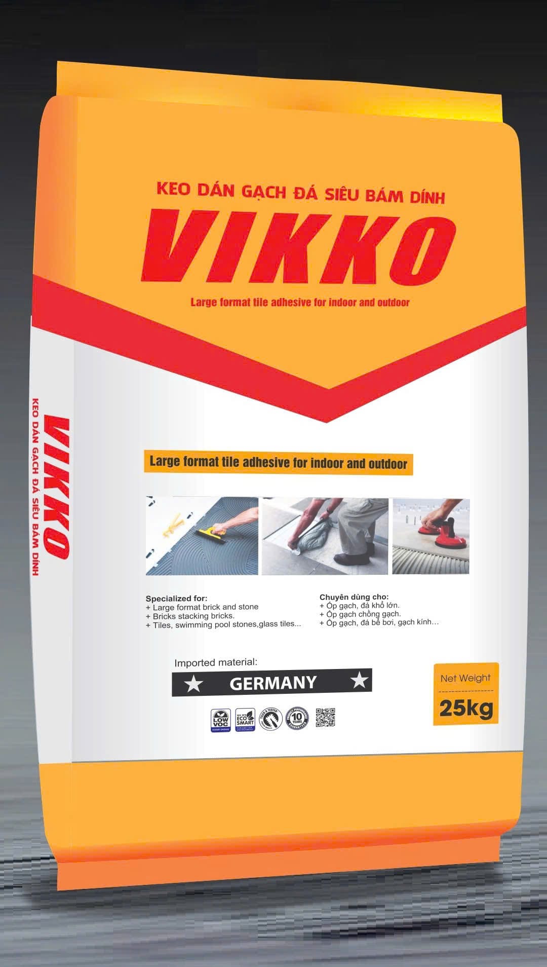 Keo dán gạch Vikko 25kg/bao