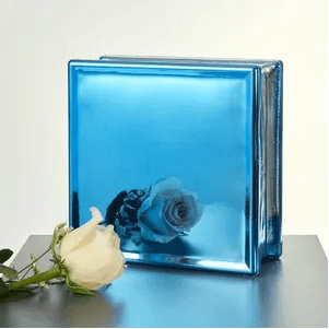 Gạch kính mạ xanh 190x190x80mm