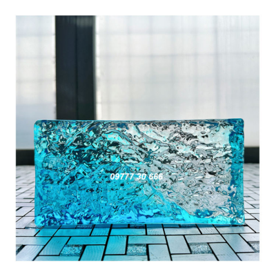 Gạch kính màu xanh 200x100x50mm