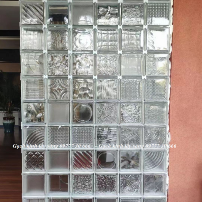 Tổng hợp những mẫu gạch kính lấy sáng rỗng 190x190x80mm mới nhất