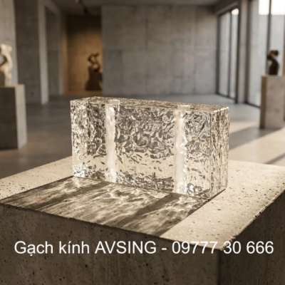 Gạch kính vuông tao hiệu ứng thấu kính