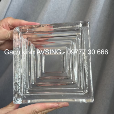 Gạch kính vuông sọc 150x150x50mm AVSING
