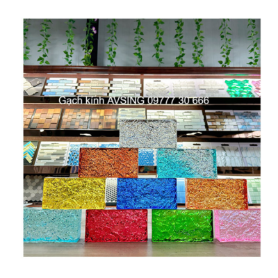 Top 9 mẫu gạch kính vân mây màu được yêu thích