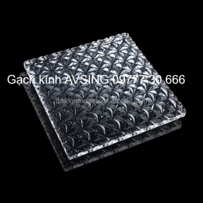 Gạch kính treo họa tiết 150x150x50mm