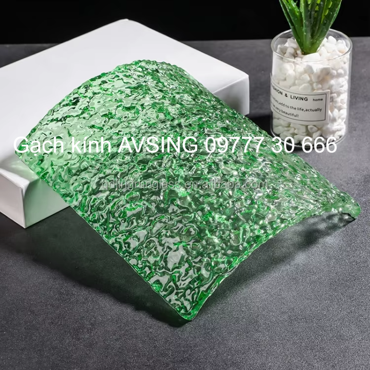 Gạch kính cây cỏ 150x150x50mm Gạch kính cây cỏ 150x150x50mm