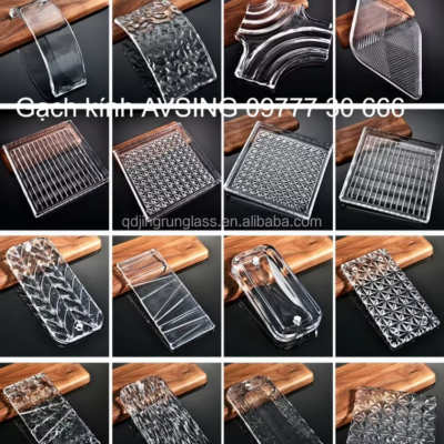 Gạch kính cây cỏ 150x150x50mm