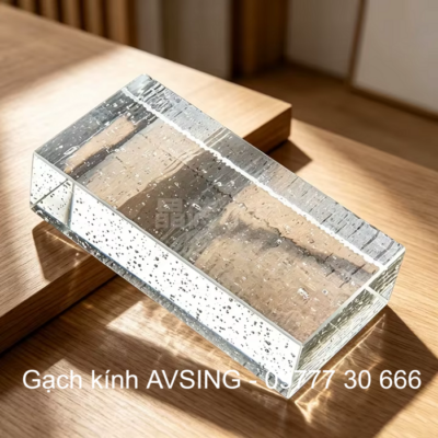 Gạch kính vuông kẻ ô 150x150x50mm AVSING