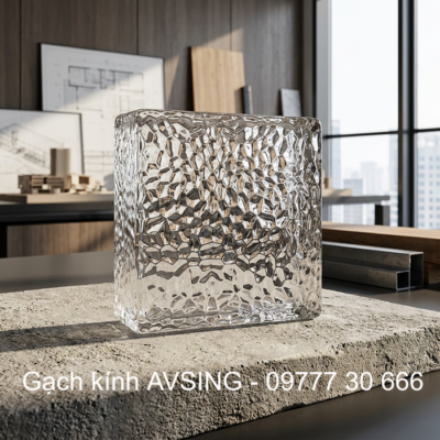 Gạch kính vuông tao hiệu ứng thấu kính