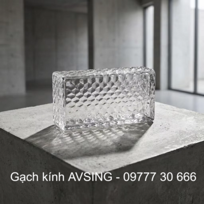 Gạch kính vuông kẻ ô 150x150x50mm AVSING