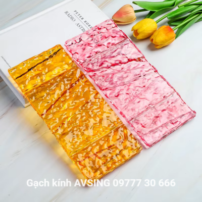 Gạch kính treo trang trí màu sắc