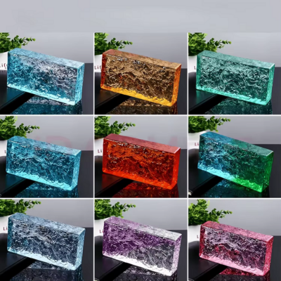 Các mẫu gạch kính màu vân mây 200x100x50mm AVSING